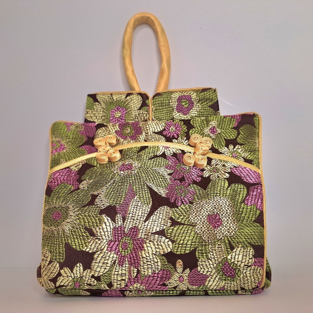 Brocade Handbag in the Design of a Qipao Dress